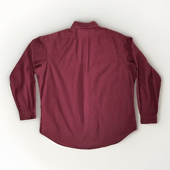 VTG Ralph Lauren Classic Fit Button Down Mens XL Shirt‎ Red Burgundy - Picture 11 of 13
